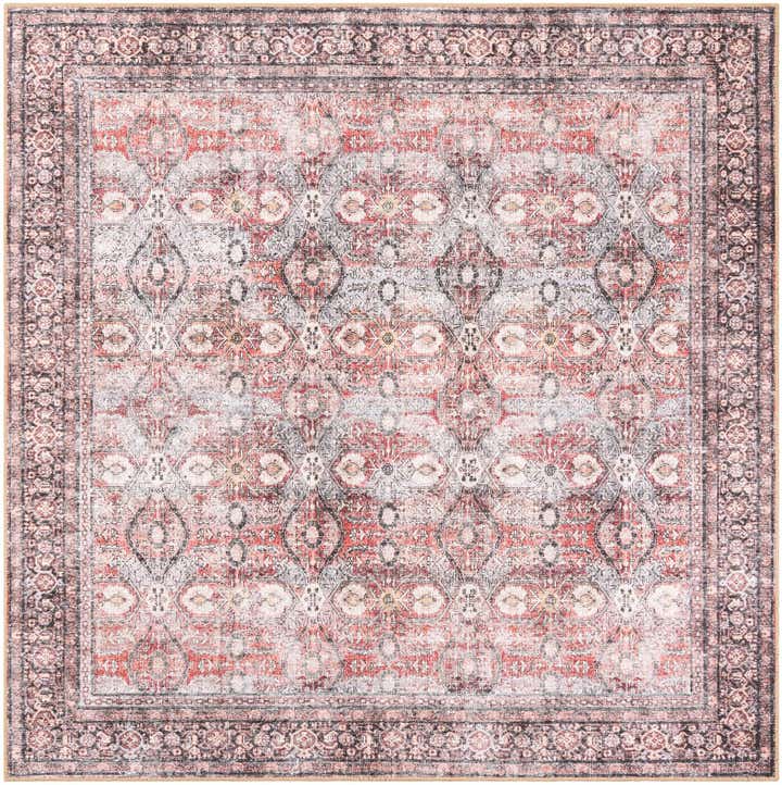 7' 10 x 7' 10 Washable Timeless Square Rug
