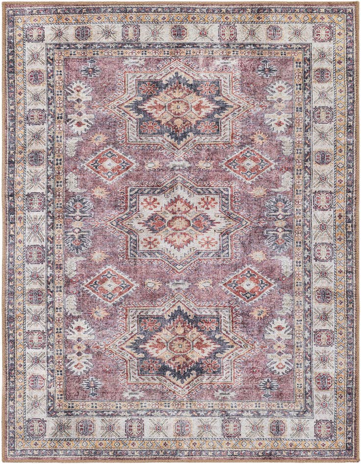 Detail image of 4' 1 x 6' 1 Washable Timeless Rug