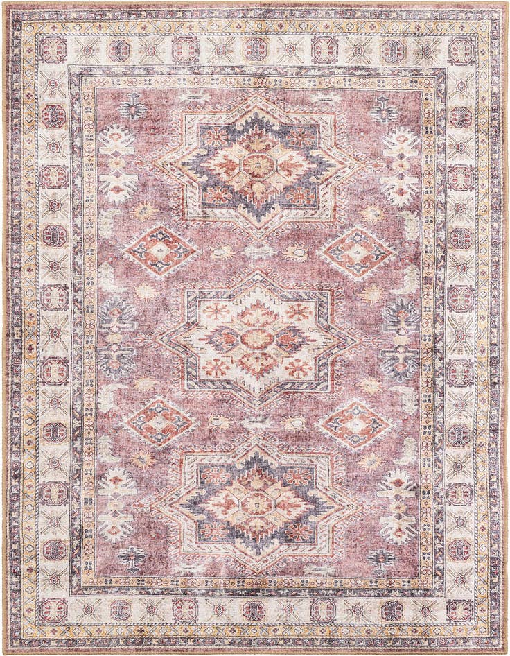 Detail image of 5' 1 x 8' Washable Timeless Rug