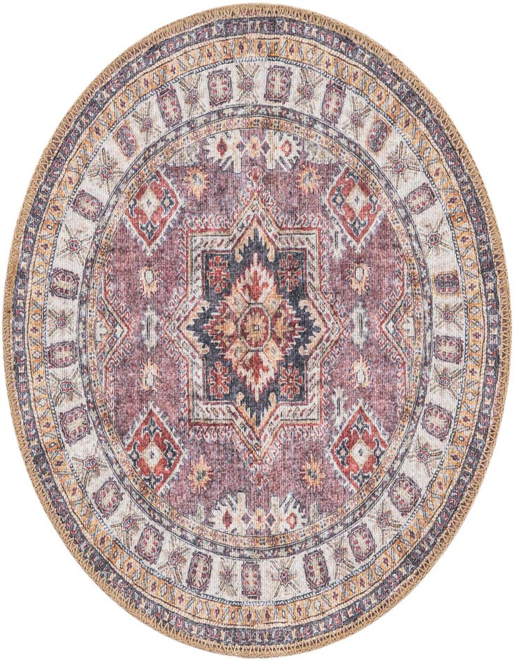 Detail image of 2' x 2' Washable Timeless Round Rug