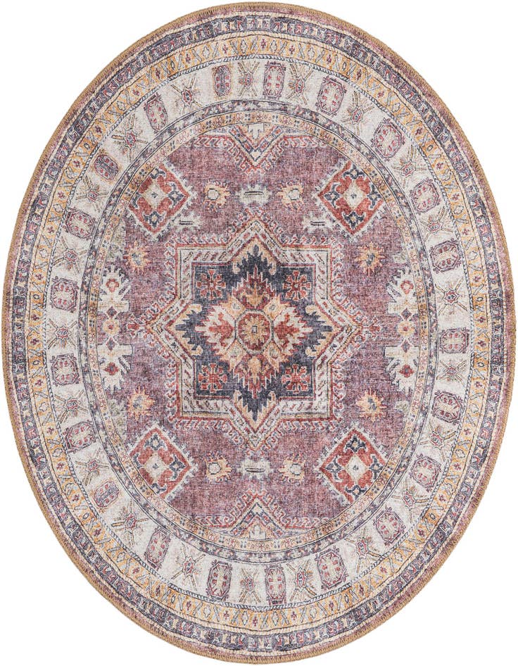 Detail image of 3' 6 x 3' 6 Washable Timeless Round Rug