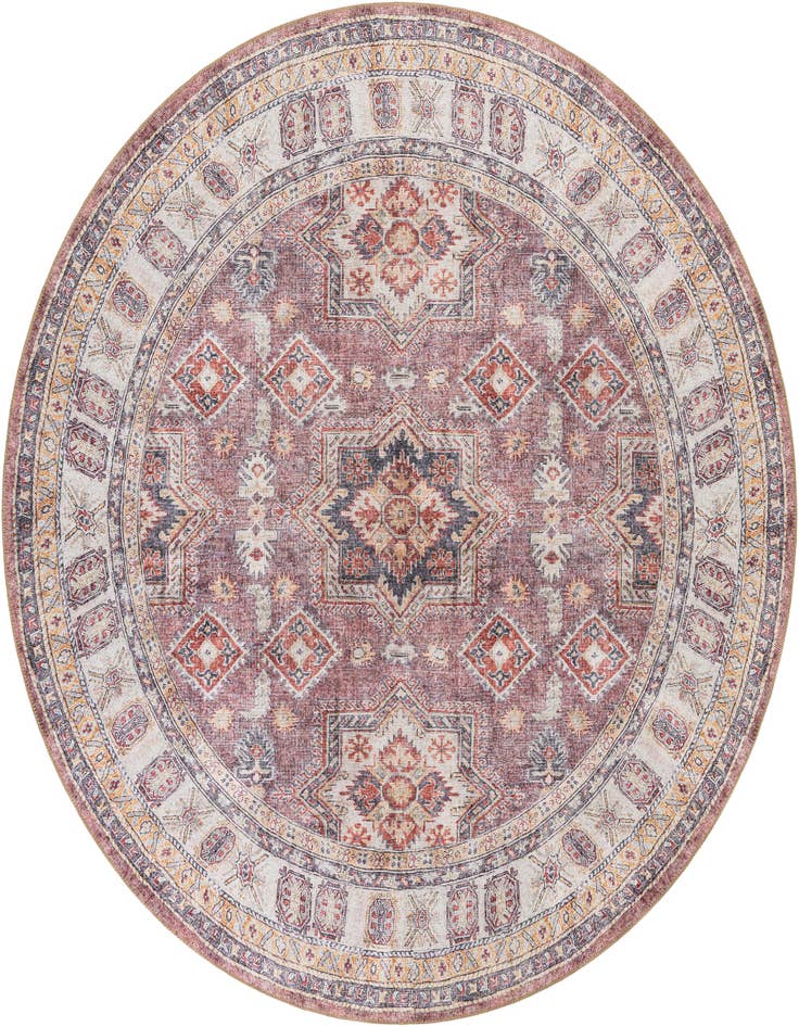 Detail image of 7' 10 x 7' 10 Washable Timeless Round Rug