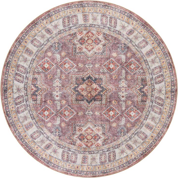 240cm x 240cm Wasbaar Timeless Rond Vloerkleed