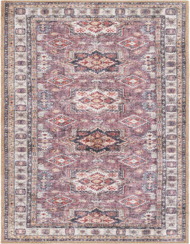 2' x 5' 1 Washable Timeless Runner Rug
