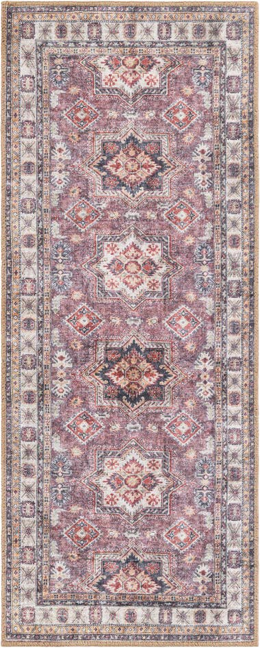 Detail image of 2' x 5' 1 Washable Timeless Runner Rug