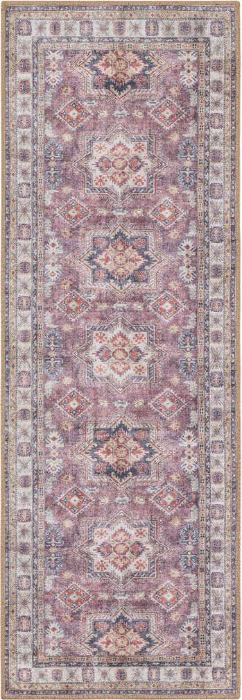 2' x 6' 1 Washable Timeless Runner Rug