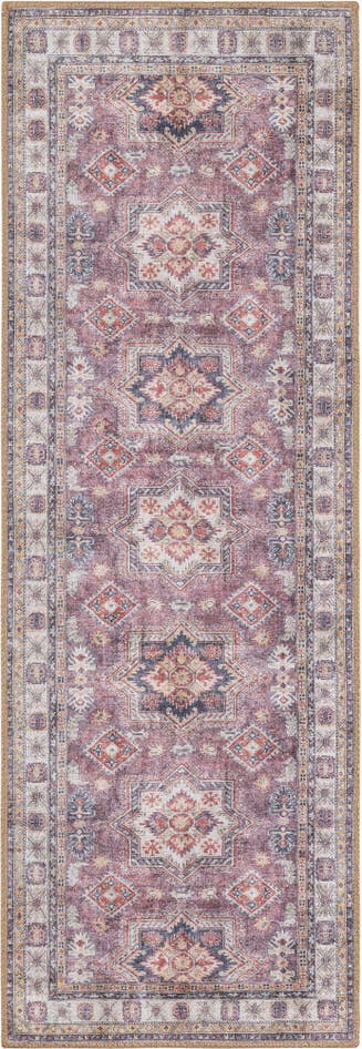 Detail image of 2' x 6' 1 Washable Timeless Runner Rug
