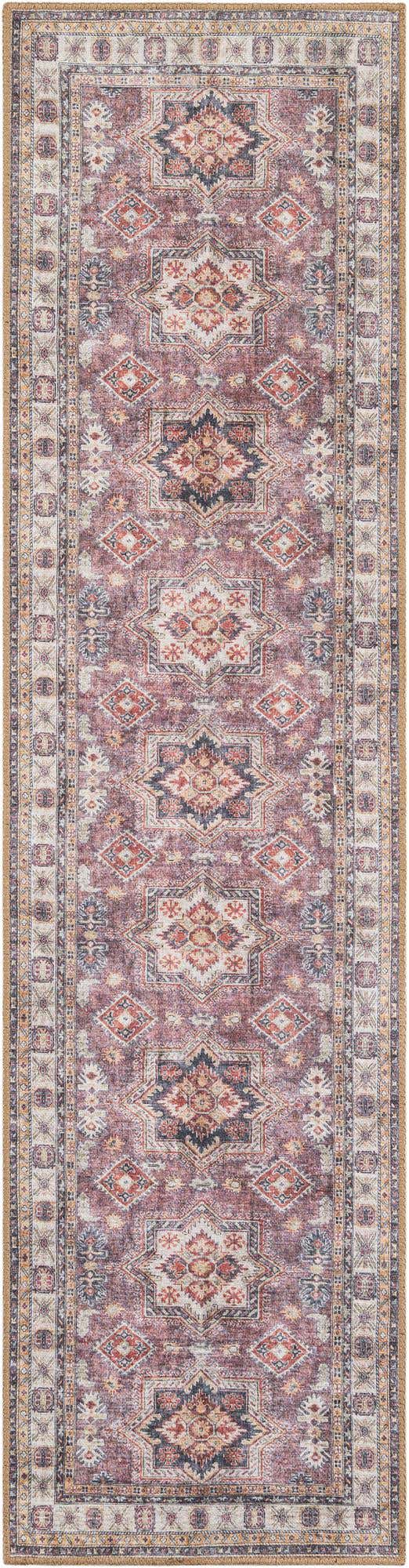 2' x 8' Washable Timeless Runner Rug