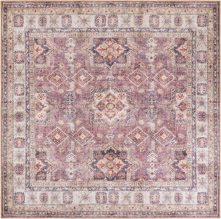 7' 10 x 7' 10 Washable Timeless Square Rug