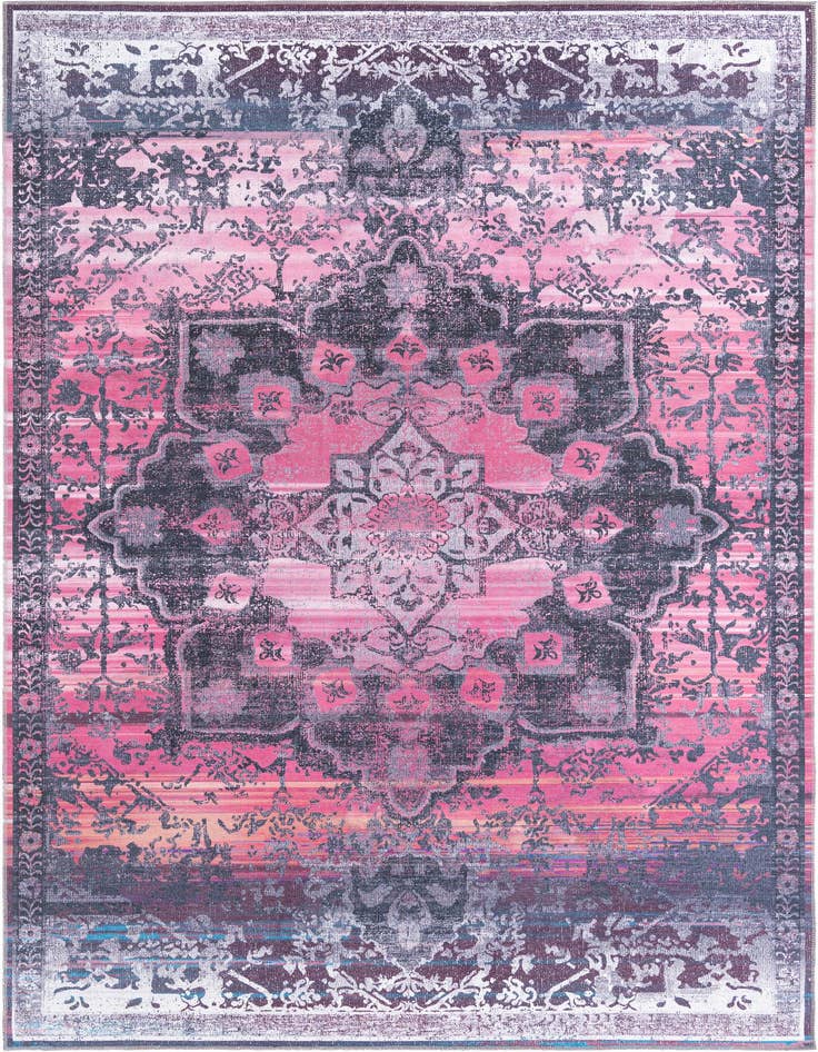 Detail image of 7' 10 x 11' Washable Francesca Rug
