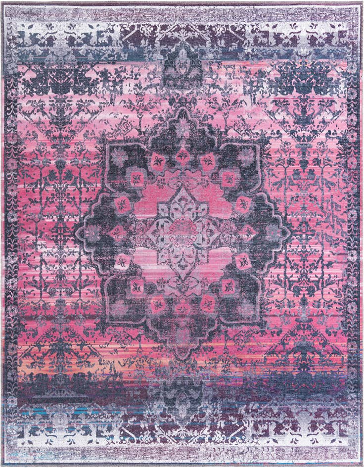 Detail image of 7' 10 x 7' 10 Washable Francesca Square Rug