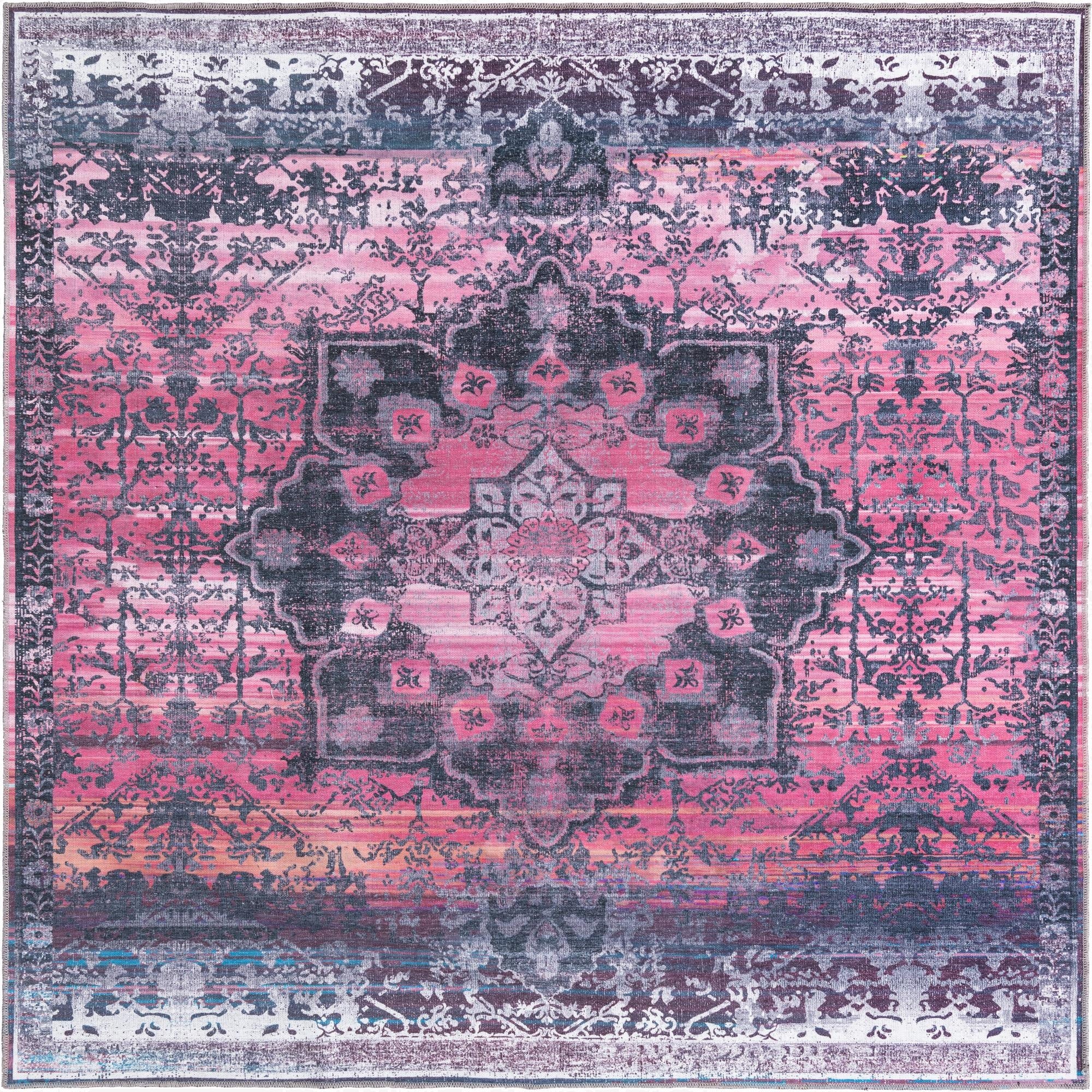 7' 3 x 7' 3 Washable Francesca Square Rug