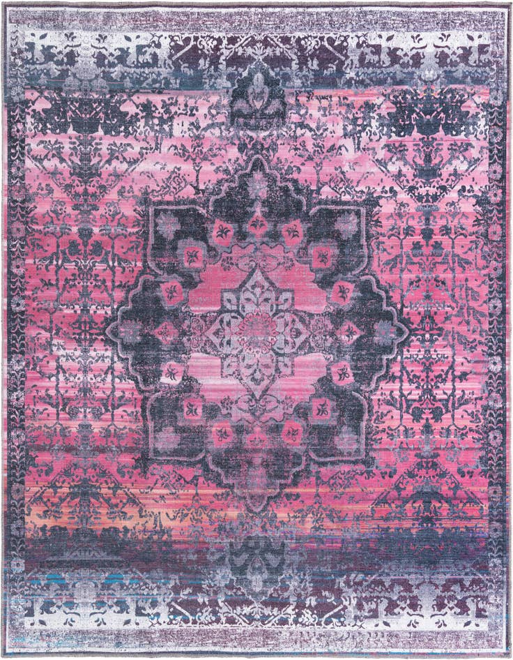 Detail image of 7' 3 x 7' 3 Washable Renaissance Square Rug