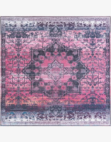 7' 10 x 7' 10 Washable Renaissance Square Rug