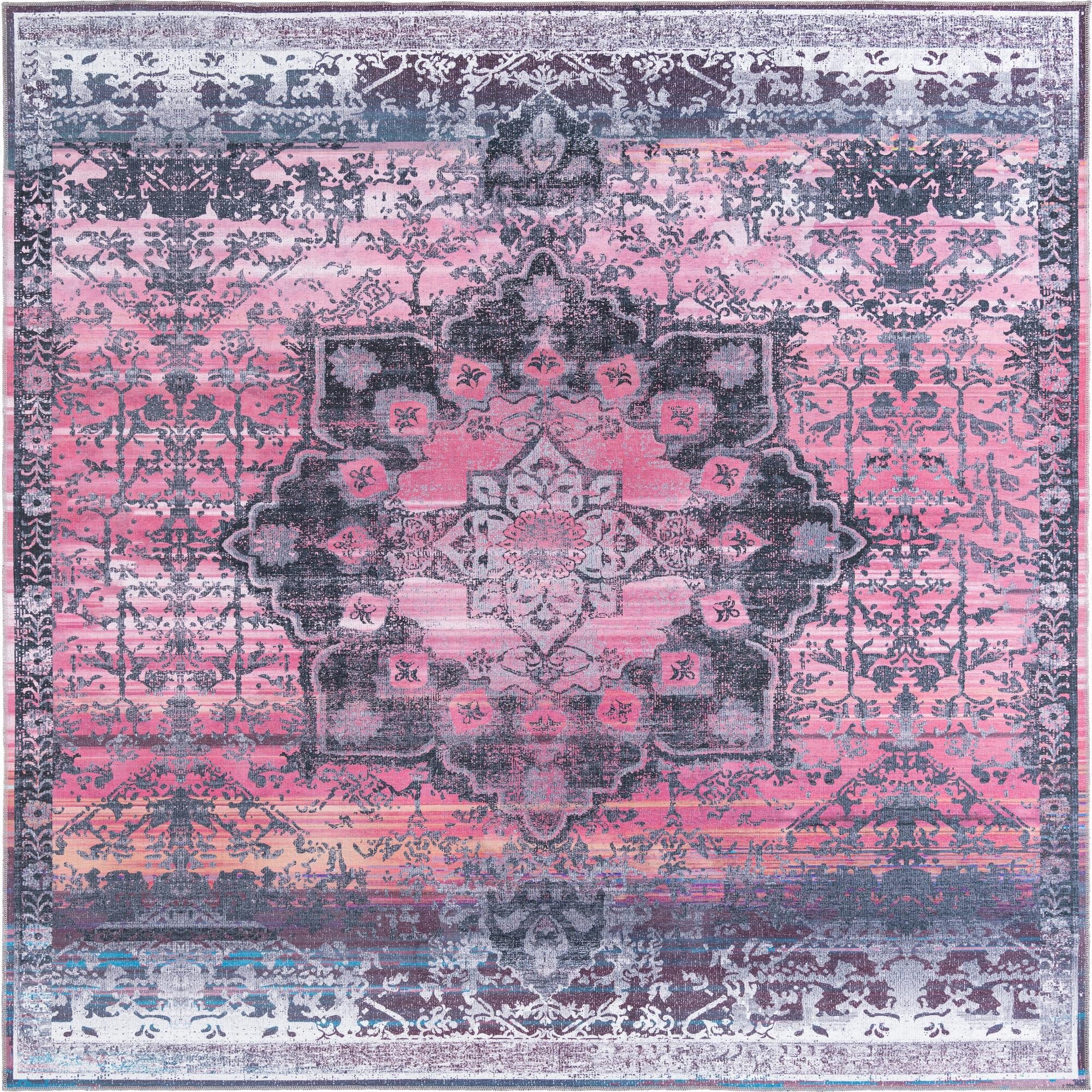 10' 6 x 10' 6  Washable Renaissance Square Rug