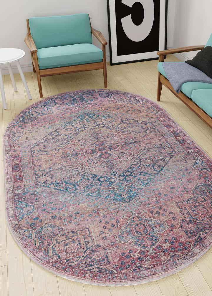 2' x 3' Washable Maahru Oval Rug