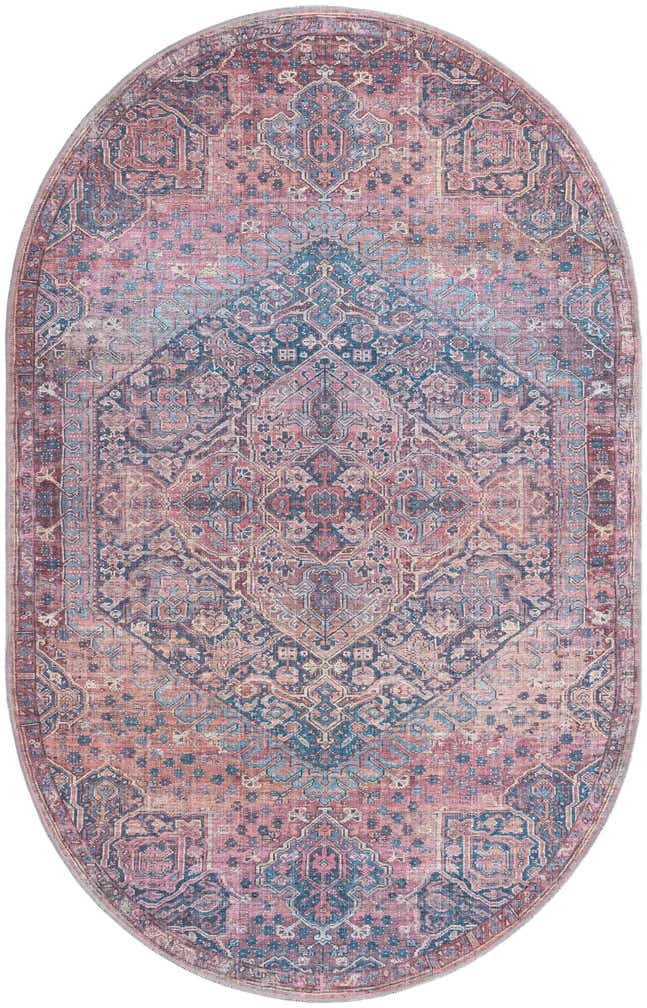 160cm x 245cm Waschbar Maahru Oval Teppich