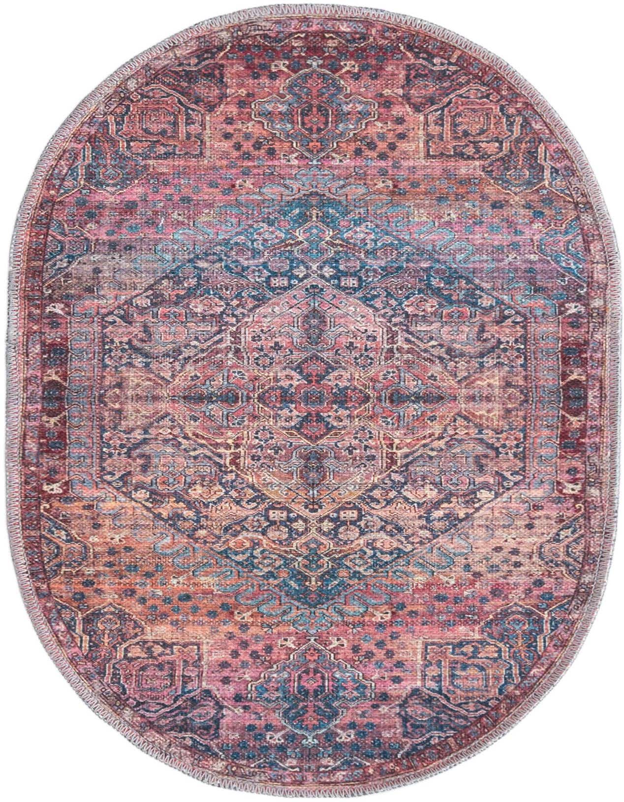 2' x 3' Washable Maahru Oval Rug