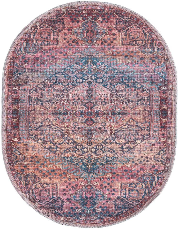 Detail image of 2' x 3' Washable Maahru Oval Rug