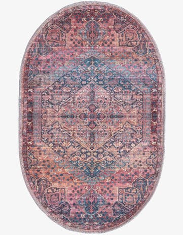 2' x 3' Washable Maahru Oval Rug