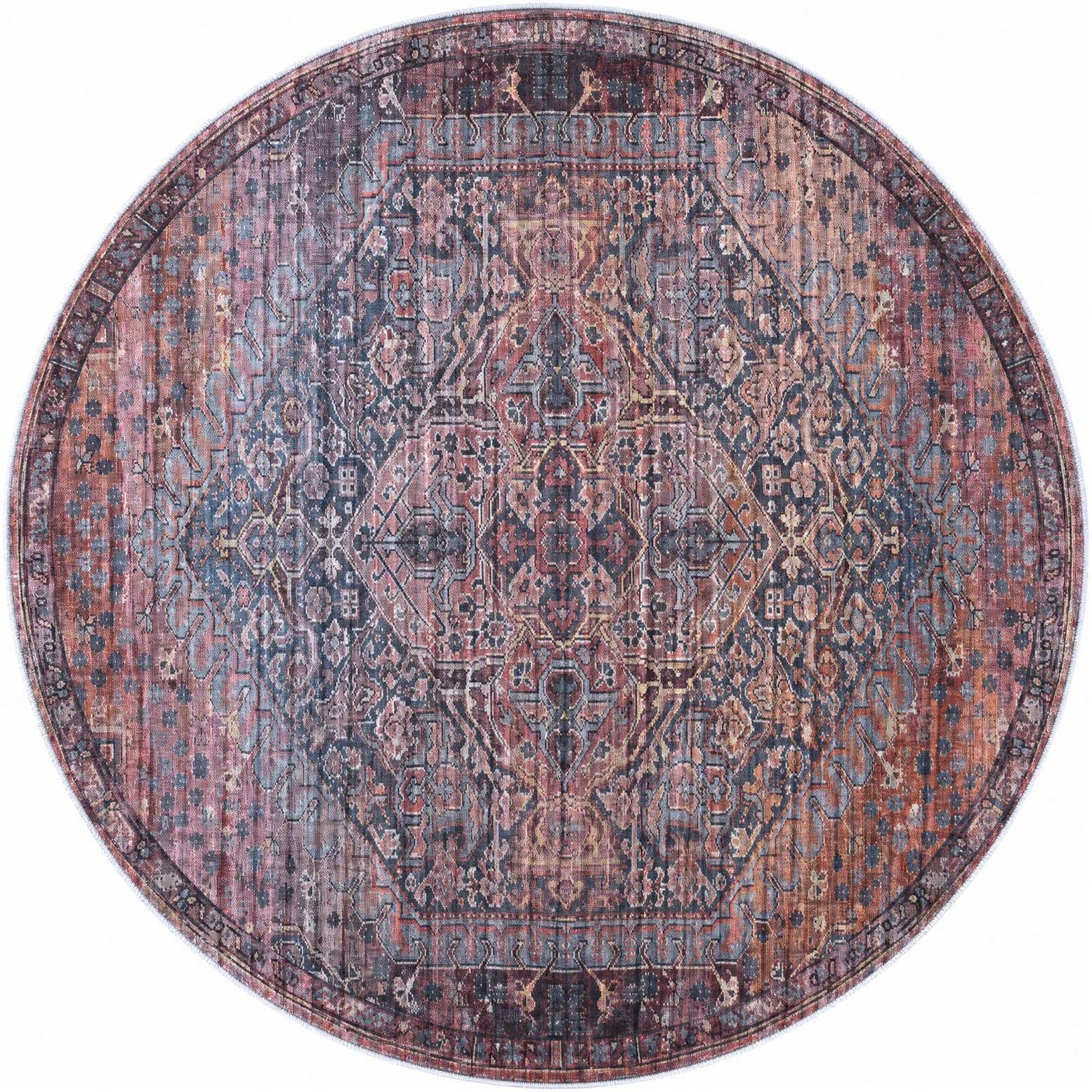 185cm x 185cm Maahru Alfombra redondo