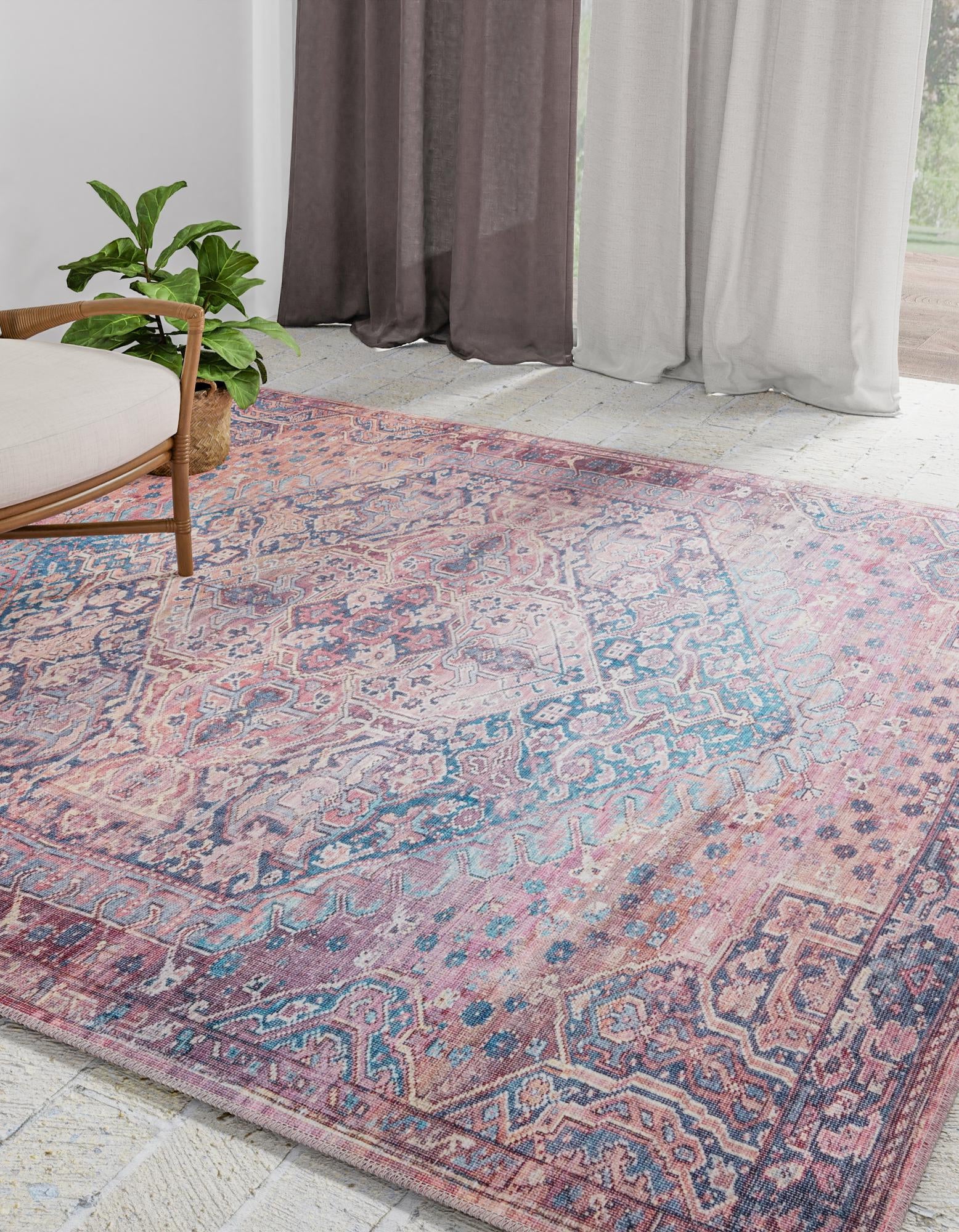 10' 6 x 10' 6 Washable Maahru Square Rug