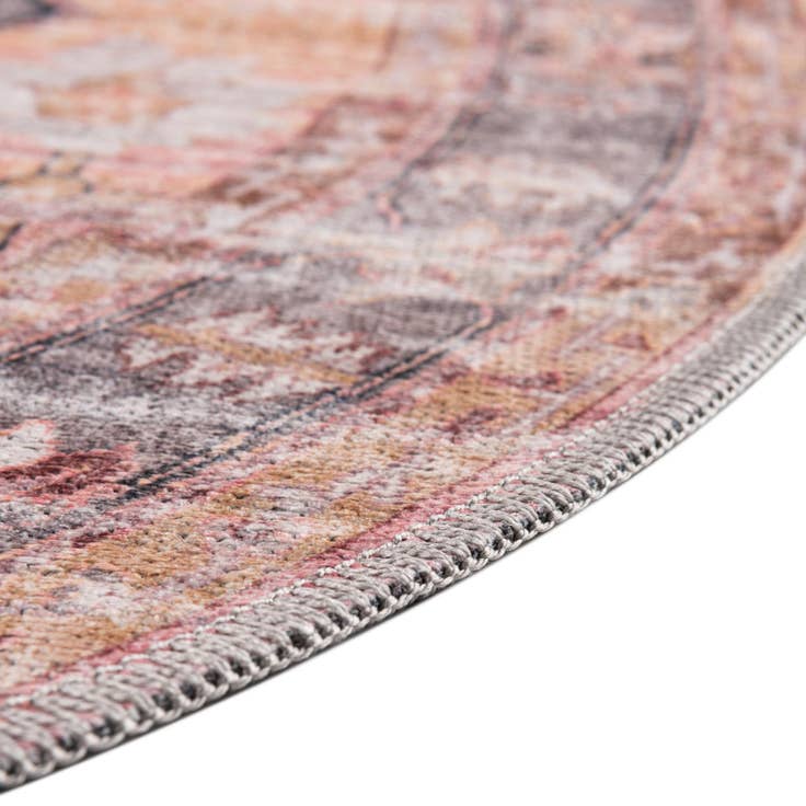 Detail image of 5' 3 x 5' 3 Washable Mangata Round Rug