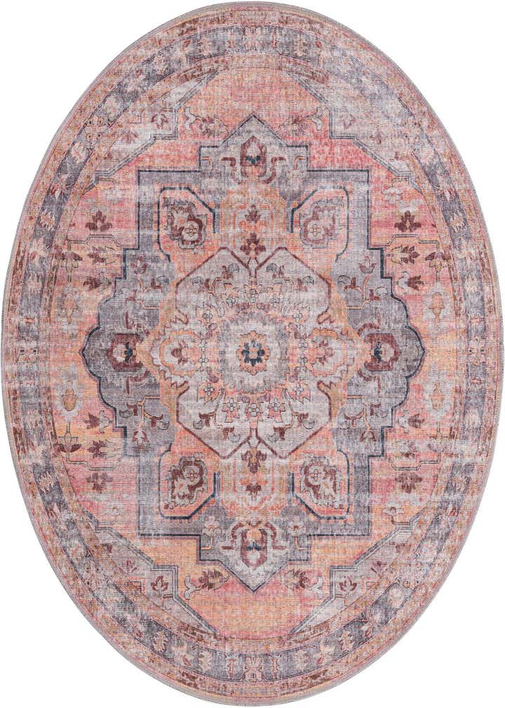 5' 3 x 5' 3 Washable Mangata Round Rug