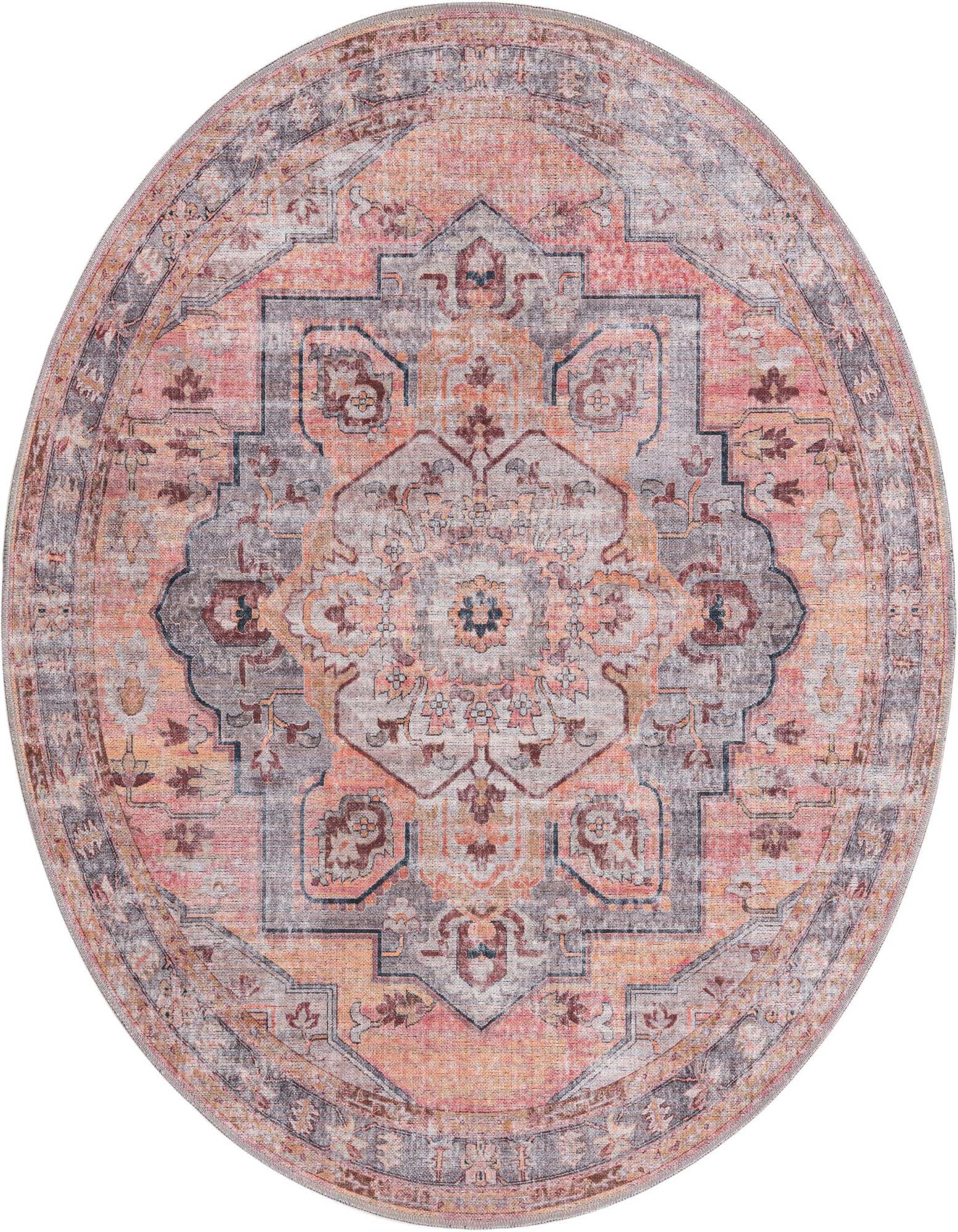 5' 3 x 5' 3 Washable Mangata Round Rug