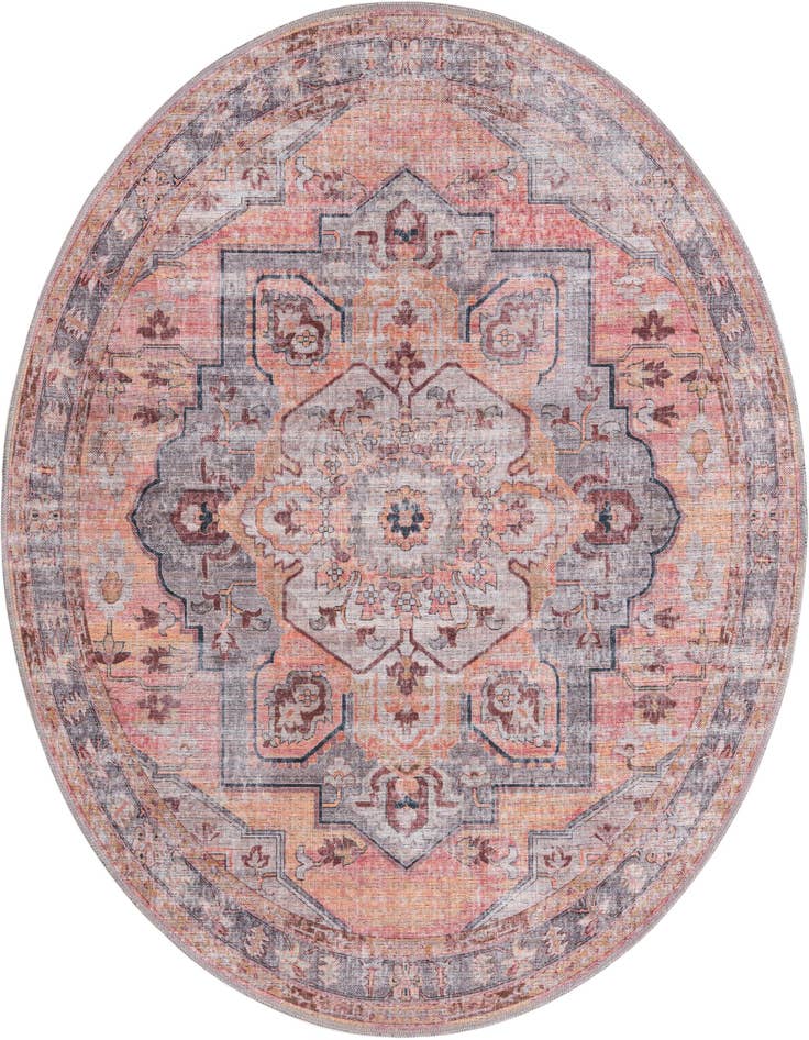 Detail image of 5' 3 x 5' 3 Washable Mangata Round Rug