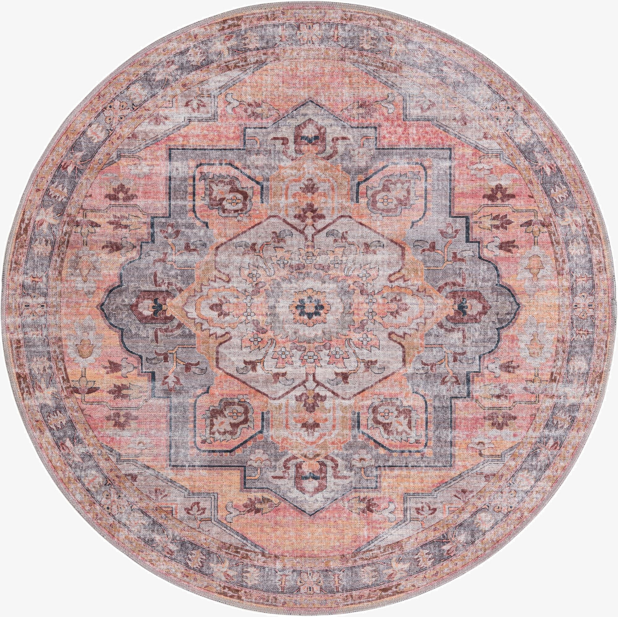 5' 3 x 5' 3  Washable Mangata Round Rug