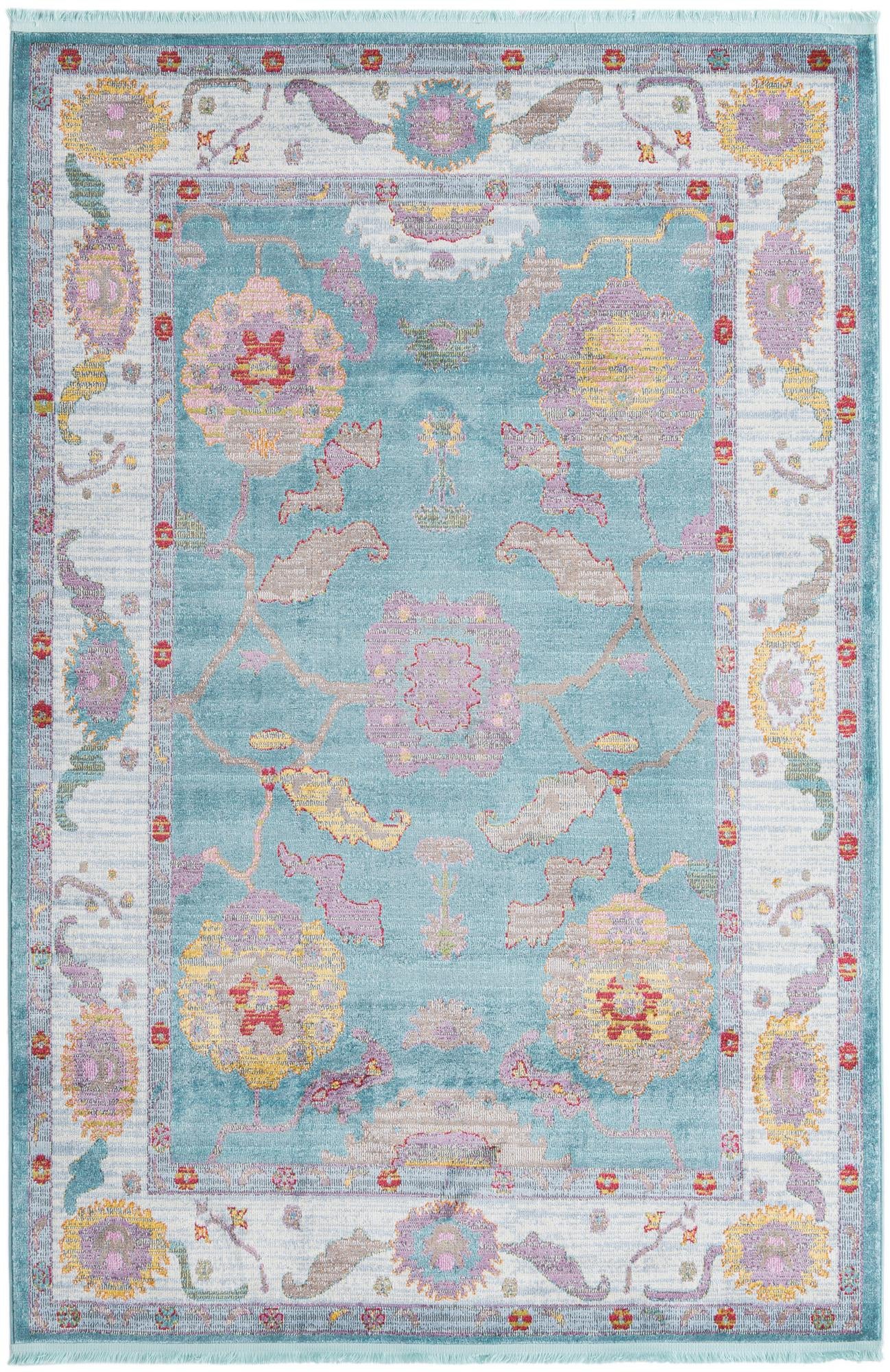 Rug Aqua and Blue Swatch link