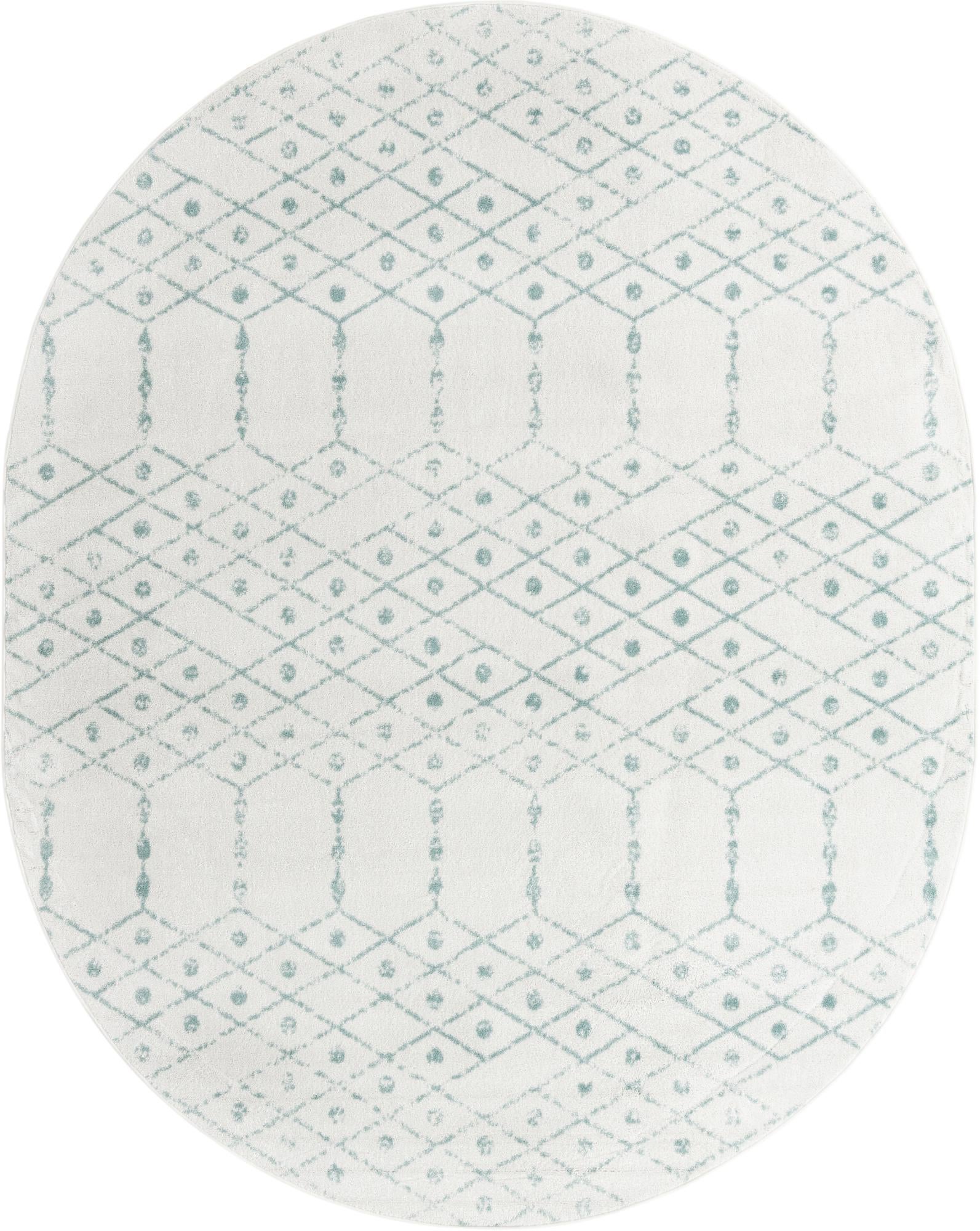 Rug Aqua and Ivory Swatch link