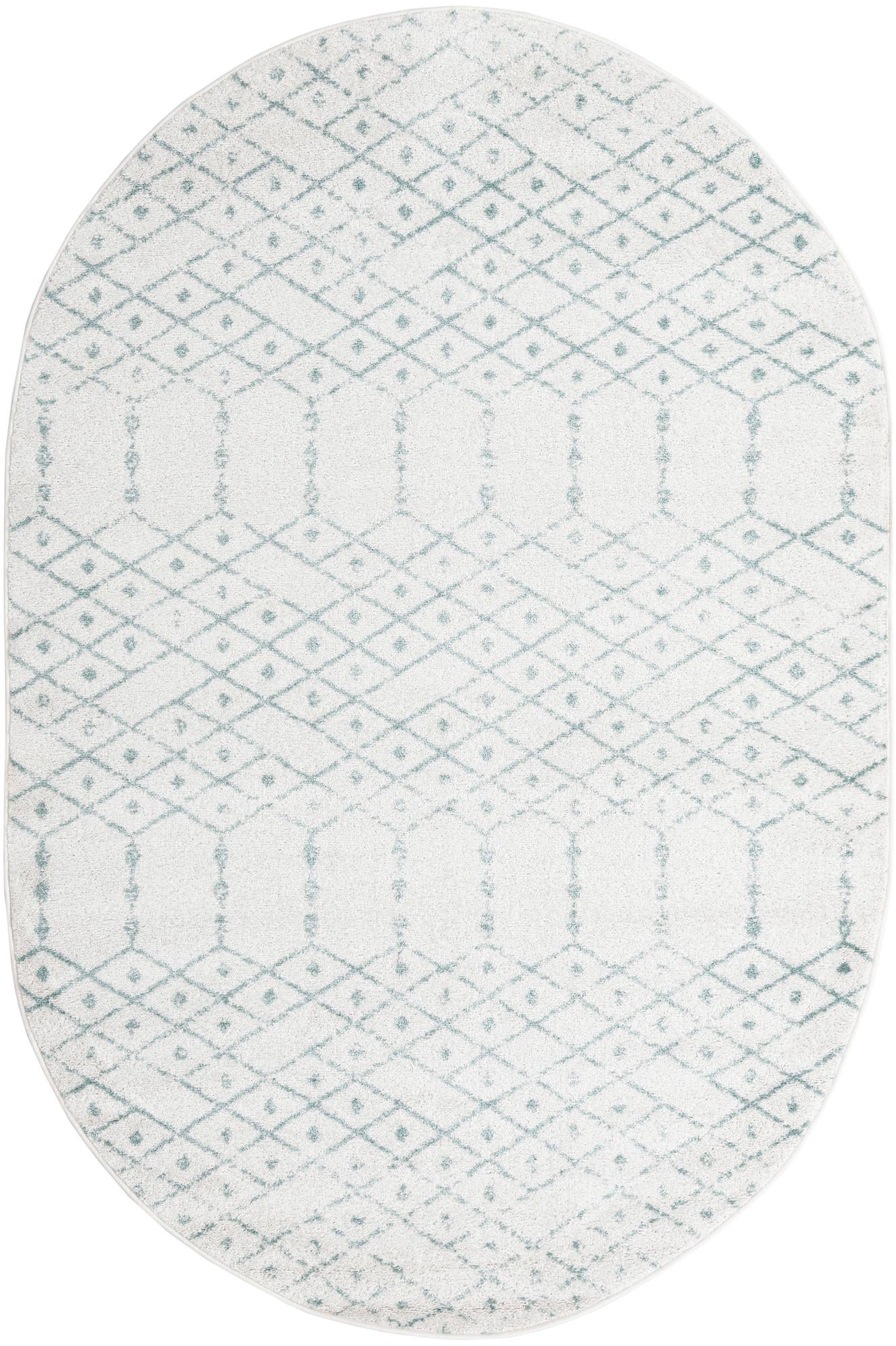 Rug Aqua and Ivory Swatch link