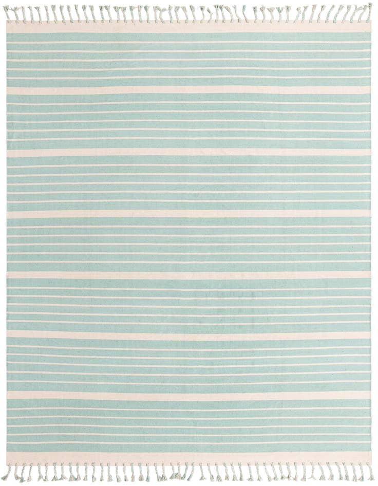 Detail image of 10' x 14' 1 Hand Woven Chindi Cotton Rug