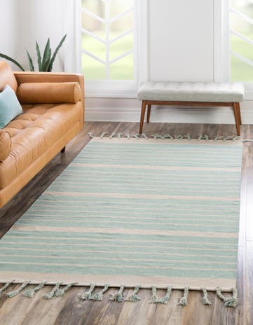 9' x 12' Hand Woven Chindi Cotton Rug