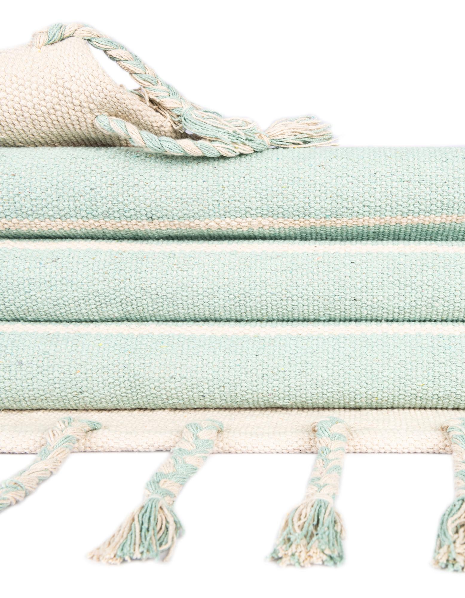 10' x 14' 1 Hand Woven Chindi Cotton Rug