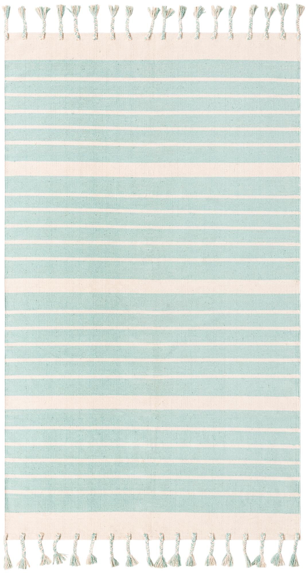 Rug Aqua and White Swatch link