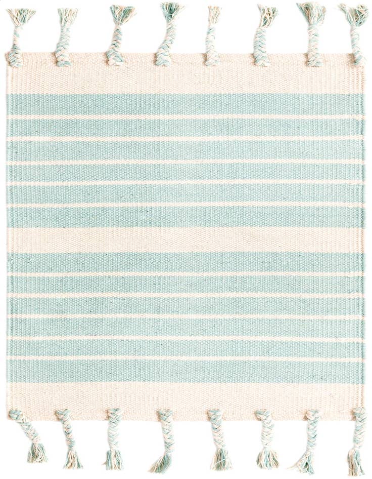 Detail image of 2' x 3' 1 Hand Woven Chindi Cotton Rug
