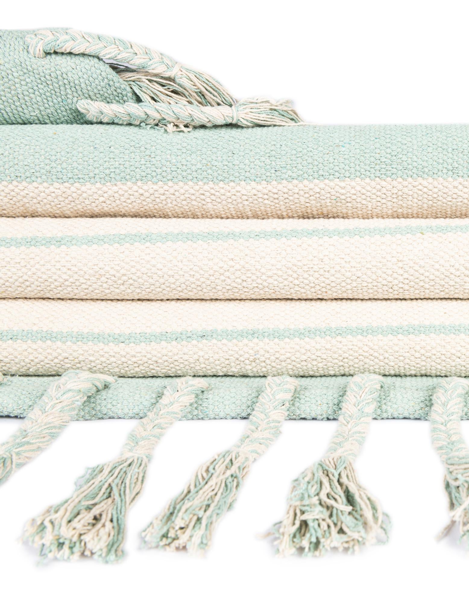 2' 7 x 10' Hand Woven Chindi Cotton Runner Rug