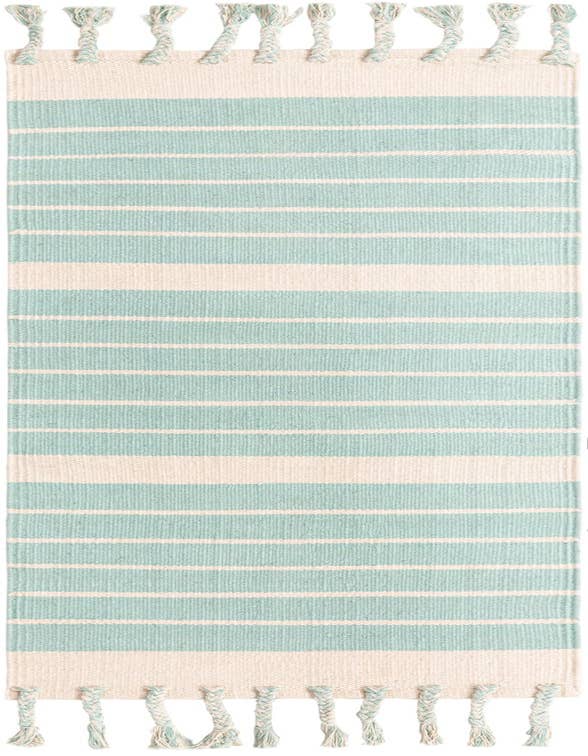 Detail image of 2' 2 x 6' 1 Hand Woven Chindi Cotton Runner Rug