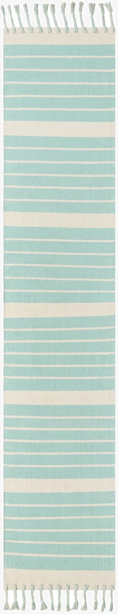 2' 7 x 12'  Hand Woven Chindi Cotton Runner Rug