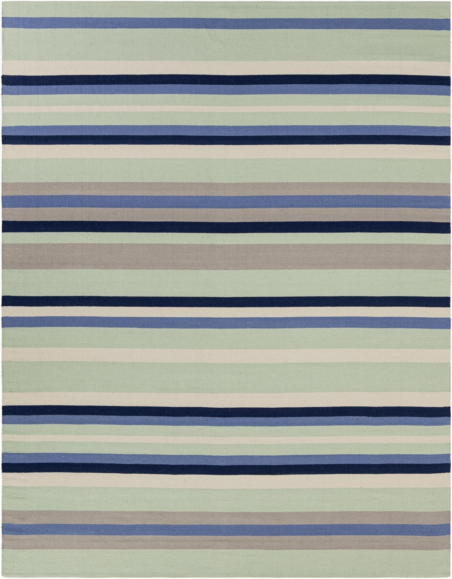 7' 10 x 10'  Hand Woven Flatweave Cotton Dhurrie Rug