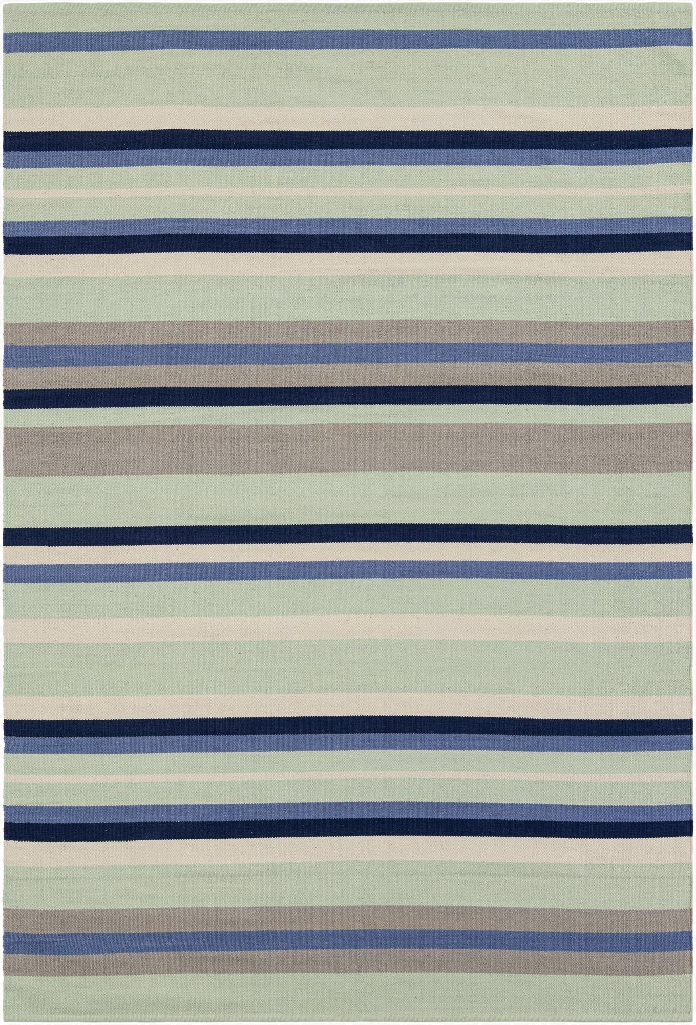 6' 1 x 9'  Hand Woven Flatweave Cotton Dhurrie Rug