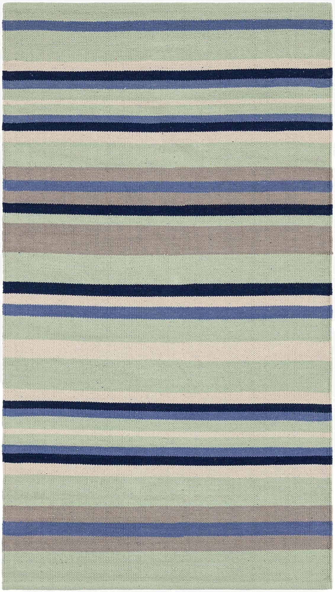 3' 1 x 5' 1  Hand Woven Flatweave Cotton Dhurrie Rug