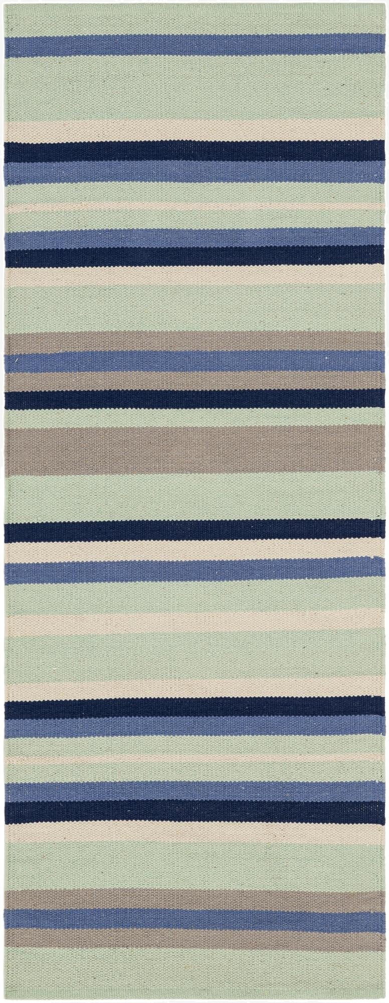 2' x 5' 1  Hand Woven Flatweave Cotton Dhurrie Runner Rug