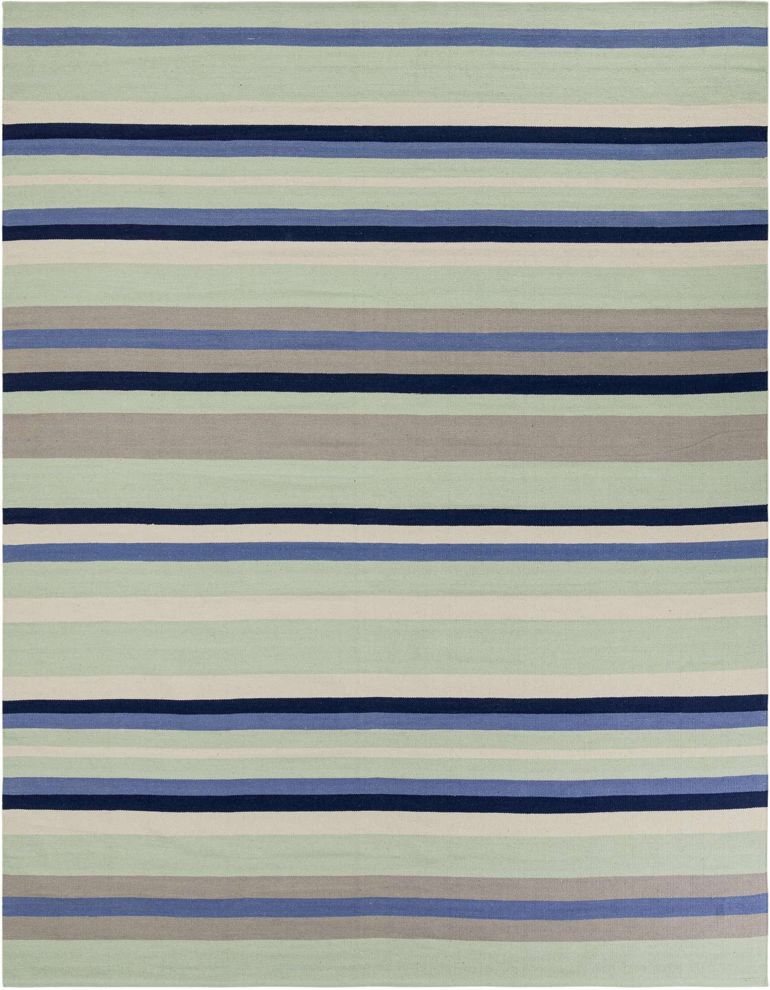 10' x 10' Hand Woven Flatweave Cotton Dhurrie Square Rug