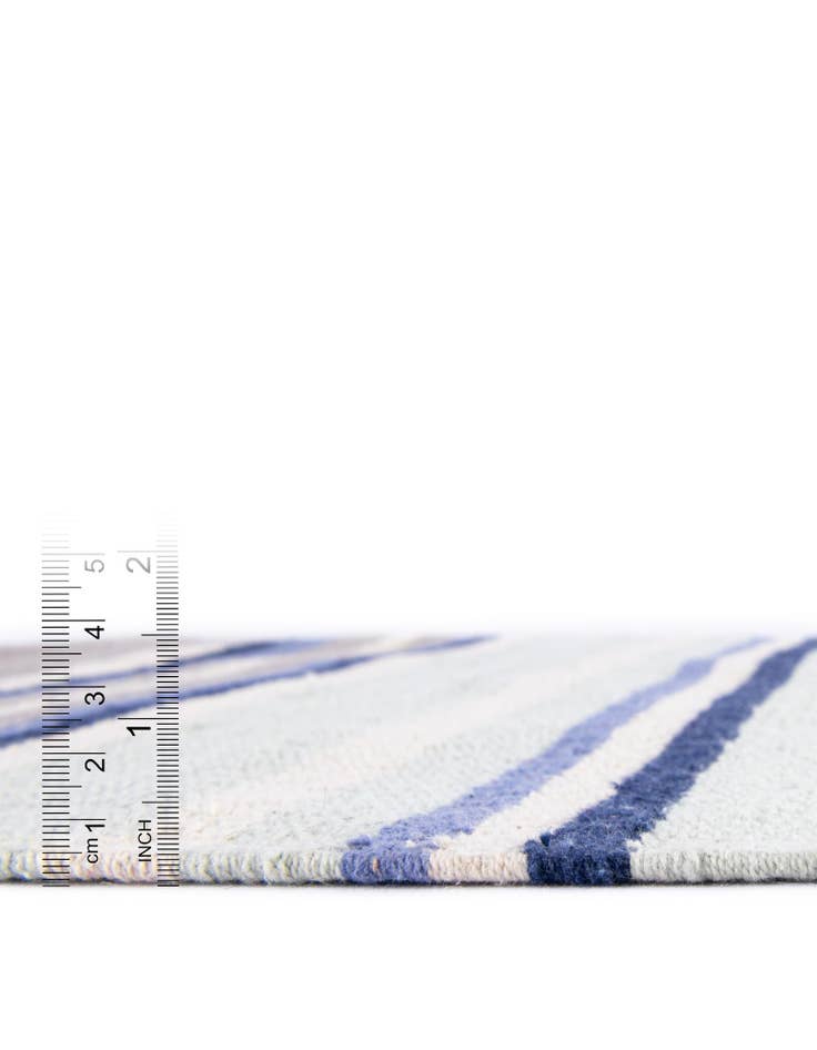 Detail image of 10' x 10'  Hand Woven Flatweave Cotton Dhurrie Square Rug