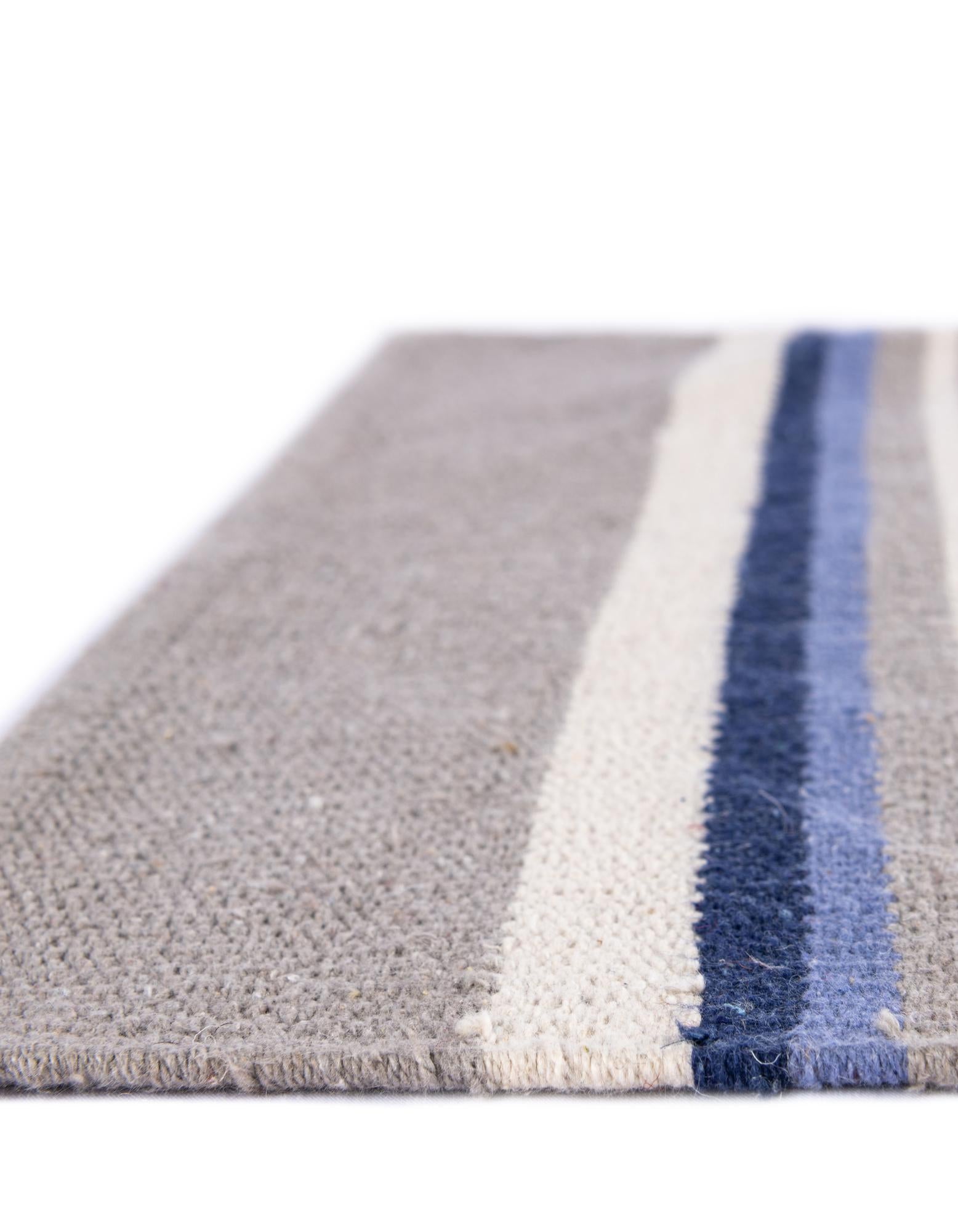 10' x 10' Hand Woven Flatweave Cotton Dhurrie Square Rug