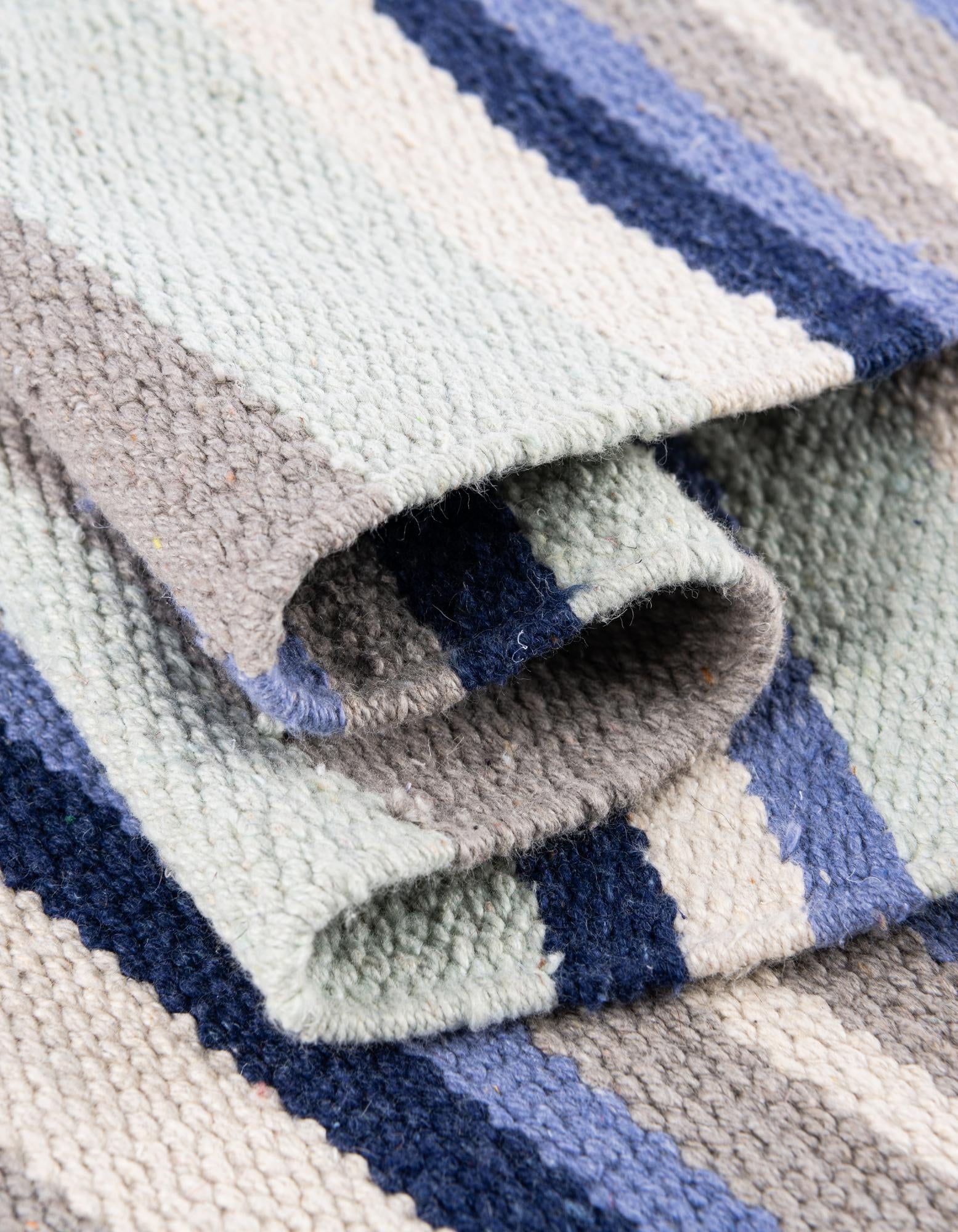 10' x 10' Hand Woven Flatweave Cotton Dhurrie Square Rug
